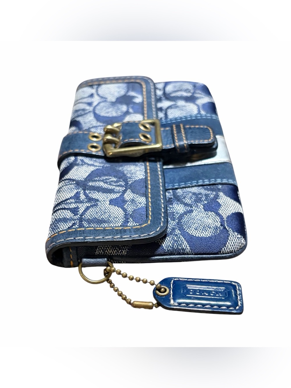 Coach Vintage Denim Tie Dye Clutch Wallet - Picture 2 of 9